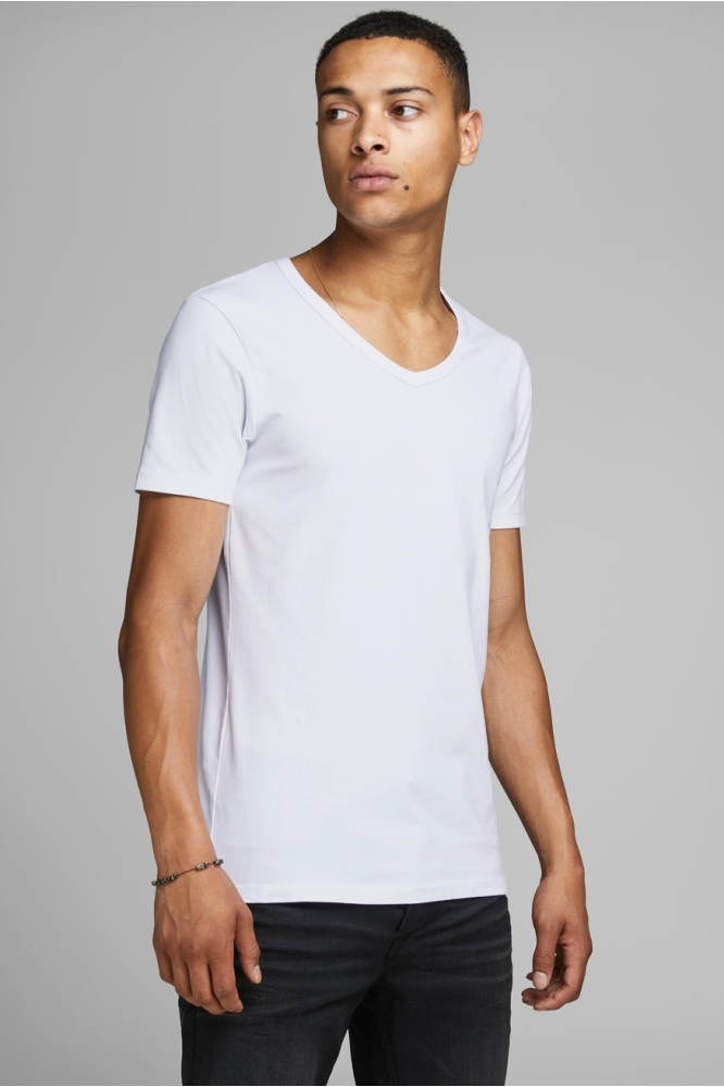BASIC V-NECK TEE S/S NOOS 12059219 White